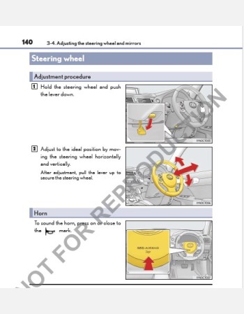 lexus ct 200h 2013-2014 owners manual